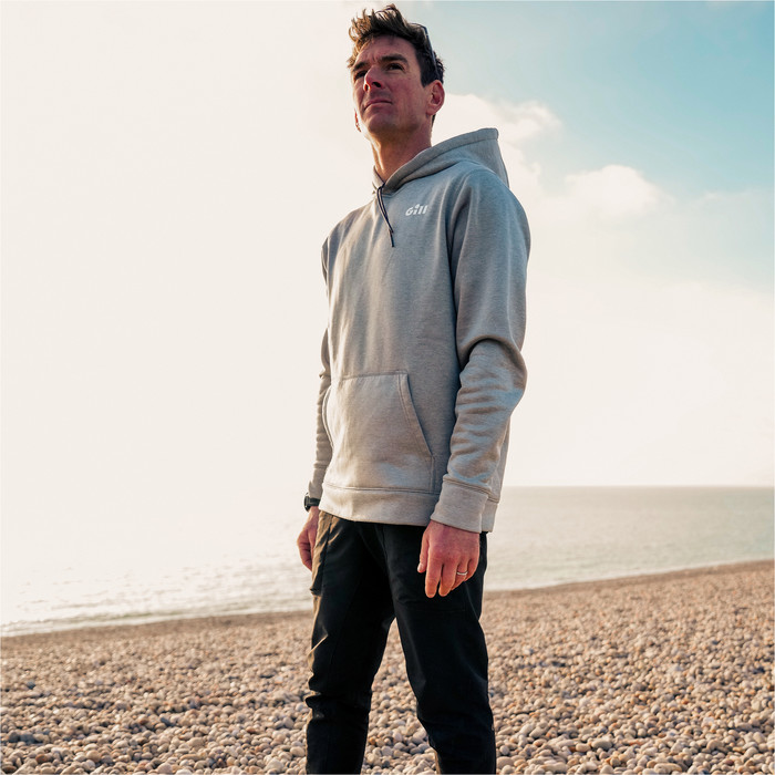 2024 Gill Mens Langland Hoodie 1112 - Grey Marl